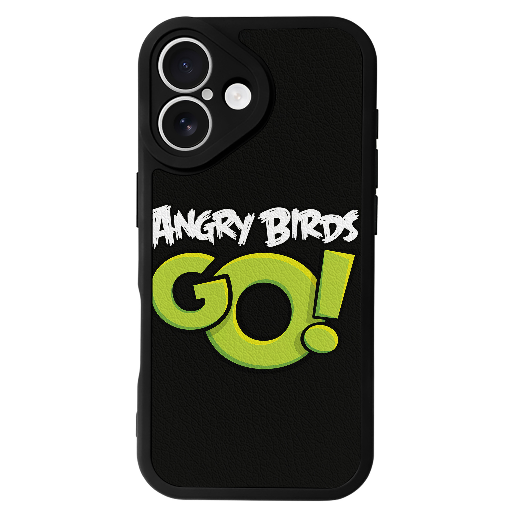 （画像用） Angry Birds アングリーバード 【iPhone 16シリーズ対応】シリコンスマホケース（レザー調） 材質：シリコン